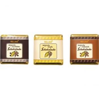 Hellma Belgische Schokolade 4,5g Täfelchen Packung 165 Stück
