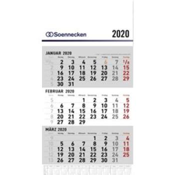 Dreimonatskalender 29,6x49cm 2020