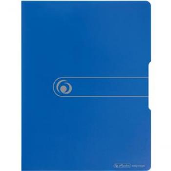 Herlitz Sichtbuch 11207347 DIN A4 20 Hüllen PP opak blau