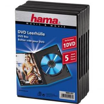 Hama DVD-Hülle Standard 00051297 schwarz 5 St./Pack.