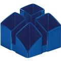 Köcher blau Kunststoff SCALA mit 4 Fächern