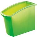 Papierkorb 18 Liter transluzent-grün ohne Einsatz MONDO