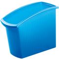 Papierkorb 18 Liter transluzent-blau ohne Einsatz MONDO