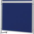 Franken Stellwand-Tafel EL-UTF12 03 120x120 cm (HxB) beids. Filz blau