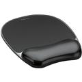 Mousepad schwarz 200x230x15mm mit Handgelenkaufl. Crystal Gel Fellowes