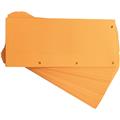 Trennstreifen orange 10.5x24cm Duo 160g beidseitig gelocht 60 St./Pack.
