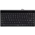 Hama Tastatur SL720 Slimline Mini schwarz Kabellänge: 1.4m