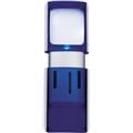 Lupe eckig LED-beleuchtet blau inkl. 2x3V CR1130-Batterien