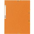 Eckspanner orange A4 Karton/Pappe 3 Jurisklappen