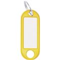 Schlüsselanhänger gelb mit Schild mit Ring 18mm      Packung 100 Stück