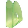 Stehsammler transluzent-grün A4 TWIN Kunststoff