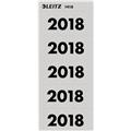 Inhaltsschilder 2018 60x25.5mm weiß/ grau selbstkl.  Packung 100 Schilder