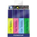 Textmarker 1-5mm 4er-Etui Topstar gelb/pink/blau/grün