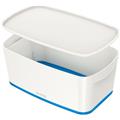 Aufbewahrungsbox MyBox weiß/blau 5L mit Deckel