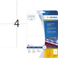 HERMA Etikett-LK 105x148mm weiß Folie wetterfest   Packung 100 Stück