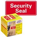 Sicherheitssiegel 38x20mm rot ''Security Seal''      Rolle 200 Stück