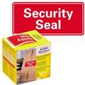 Sicherheitssiegel 78x38mm rot ''Security Seal''      Rolle 100 Stück