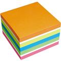 Soennecken Haftnotizwürfel 75x75mm orange/weiß/gelb/blau/grün/pink 450B