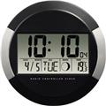 Hama Funkuhr PP-245 schwarz digital Anzeige mit Datum und Thermometer