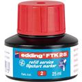 Edding FTK25 rot Nachfülltusche mit Kapillarsystem für Edding 380/383