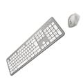 Hama Tastatur-Maus-Set KMW-700 silber/weiß inkl.Empfänger