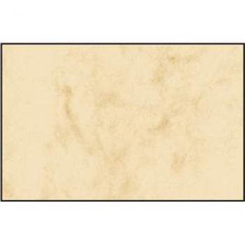 Design-Visitenkarten Marmor beige 225g 85x55mm 3C Packung 100 Stück
