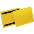 Kennzeichnungstaschen A5 quer gelb magnetisch              50 St./Pack.
