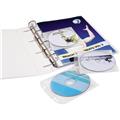 CD/DVD-Abhefthüllen 2CD's extrastark Cover-Easy transp. Packung 10 Hüllen
