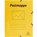 Postmappe A4 gelb Colorspan-Karton 3 Klappen mit Gummizug