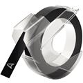 DYMO Prägeband 9mmx3m sk schwarz Kunststoff glänzend für Omega & Junior