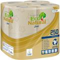 Toilettenpapier 2lagig 250 Blatt Eco Natural havanna       64 Rollen/Pack
