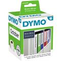 Dymo Etikett-Ordner 190x59mm weiß permanent        Rolle 110 Etiketten