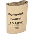 Müllsäcke Bio 10l Papier braun 20x17x36cm              10 St./Pack.