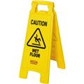 Warnschild ''Caution Wet Floor'' gelb 2-seitig Höhe 67cm Rubbermaid