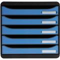 Exacompta Schubladenbox CleanSafe 3097100D 5Schübe blau