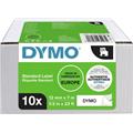 DYMO Schriftbandkassette D1 sw / ws 12mmx7m                   10St./Pack