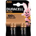DURACELL Batterie Micro AAA 1.5V LR03 Plus                4 St./Pack.