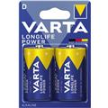 Varta Batterie D/Mono 1.5V 16.500mAh Longlife Power LR20      2 St./Pack.