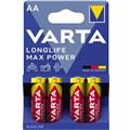 Varta Batterien Mignon AA 1.5V LR6 Longlife Max Power   Packung 4 Stück