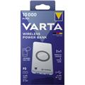 Varta Wireless Powerbank 2-in-1 silber 10.000mAh USB-C Ladekabel
