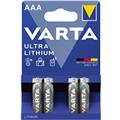 Varta Batterien Lithium Micro AAA 1.5V FR10G445        Packung 4 Stück