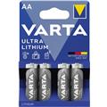 Varta Batterien Lithium Mignon AA 1.5V Ultra Lithium  Packung 4 Stück