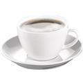 Kaffeetassen Bistro uni weiß inkl. Untertassen    Packung 6 Stück