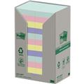 Haftnotizen 38x51mm Recycling Notes sortiert Pastell Rainbow 24 St./Pack