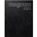 Buchkalender 1W/2S 18.3x24cm 2023 schwarz Catana-Einband Magnum