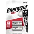Energizer Fotobatterie CR123 Lithium 3V/1.500mAh              2 St./Pack