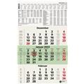 Dreimonatskalender 29.7x48.5cm 2023 Recycling schwarz/grün/rot