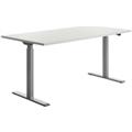 TOPSTAR Schreibtisch E-Table TTS16080GW 160x80cm grau/weiß