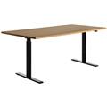 TOPSTAR Schreibtisch E-Table TTS18080SB 180x80cm schwarz/buche
