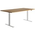 TOPSTAR Schreibtisch E-Table TTS18080WB 180x80cm weiß/buche